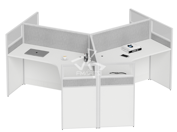 職員辦公位P60E款   屏風三人位、六人位